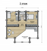 Дом из профилированного бруса VZ-352 